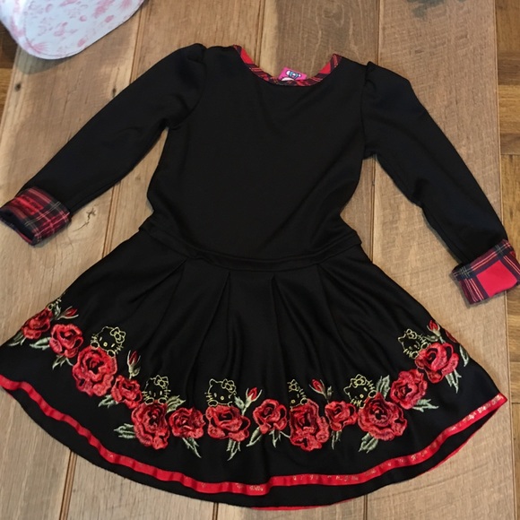 HELLO KITTY DRESS BLACK KIDS - Picture 5 of 6